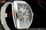Franck Muller - Vanguard Yachting V45 Silver Dragon King Blk/Num Black Nylon Strap ABF A2824