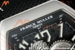 Franck Muller - Vanguard Yachting V45 Silver Dragon King Blk/Num Black Nylon Strap ABF A2824