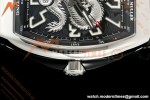 Franck Muller - Vanguard Yachting V45 Silver Dragon King Blk/Num Black Nylon Strap ABF A2824