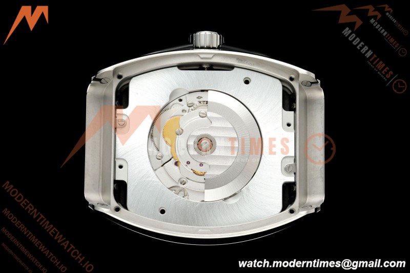 Franck Muller - Vanguard Yachting V45 Silver Dragon King Blk/Num Black Nylon Strap ABF A2824