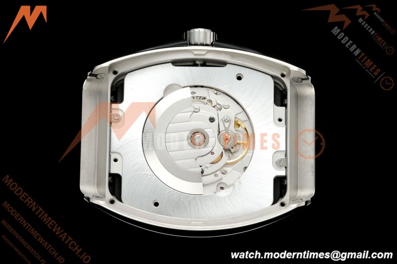 Franck Muller - Vanguard Yachting V45 Silver Dragon King Blk/Num Black Nylon Strap ABF A2824
