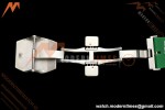 Franck Muller - Vanguard Yachting V45 Silver Dragon King Grn/Num Green Leather Strap ABF A2824