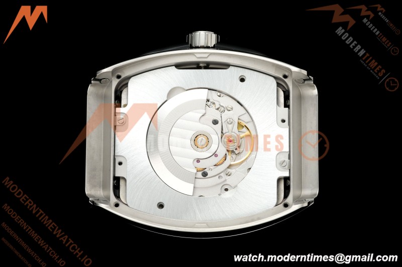 Franck Muller - Vanguard Yachting V45 Silver Dragon King Grn/Num Green Leather Strap ABF A2824