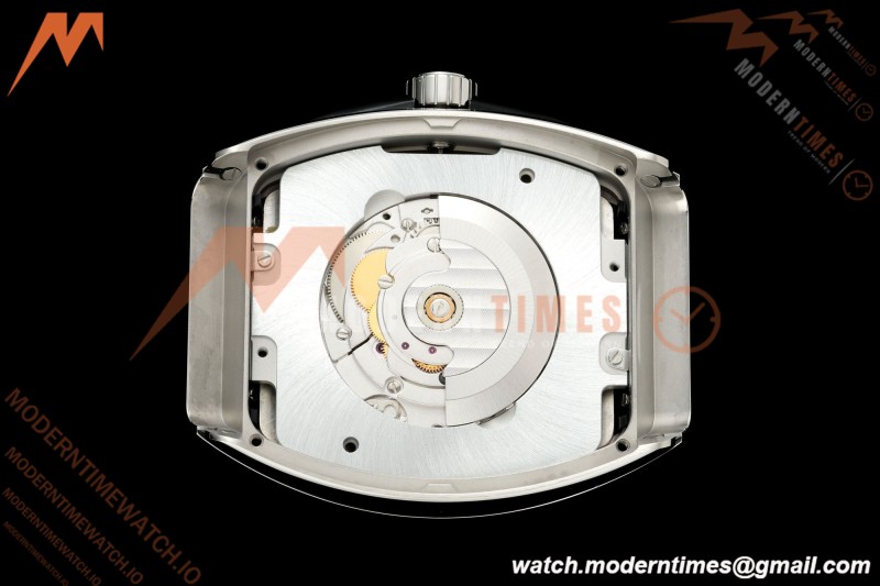 Franck Muller - Vanguard Yachting V45 Silver Dragon King Grn/Num Green Leather Strap ABF A2824