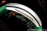 Franck Muller - Vanguard Yachting V45 Silver Dragon King Grn/Num Green Leather Strap ABF A2824