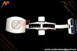 Franck Muller - Vanguard Yachting V45 Silver Dragon King Blu/Num Blue Leather Strap ABF A2824