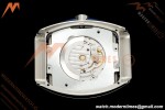 Franck Muller - Vanguard Yachting V45 Silver Dragon King Blu/Num Blue Leather Strap ABF A2824