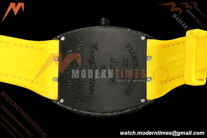 Franck Muller - Vanguard V45 Classic Carbon Orange Markers CAB/LE Black Dial ABF A2824 | 프랭크 뮬러 - 뱅가드 V45 클래식 카본 오렌지 마커 CAB/LE 블랙 다이얼 ABF A2824