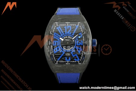 Franck Muller - Vanguard V45 Classic Carbon Blue Markers CAB/NY Black Dial ABF A2824