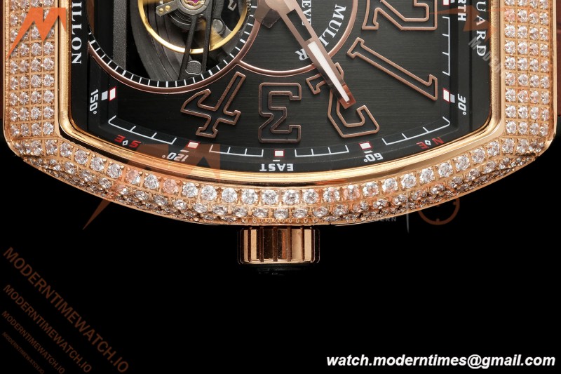 Franck Muller - Vanguard Men's Collection V45 Dia RG/Brn LE Black Dial ABF A23J