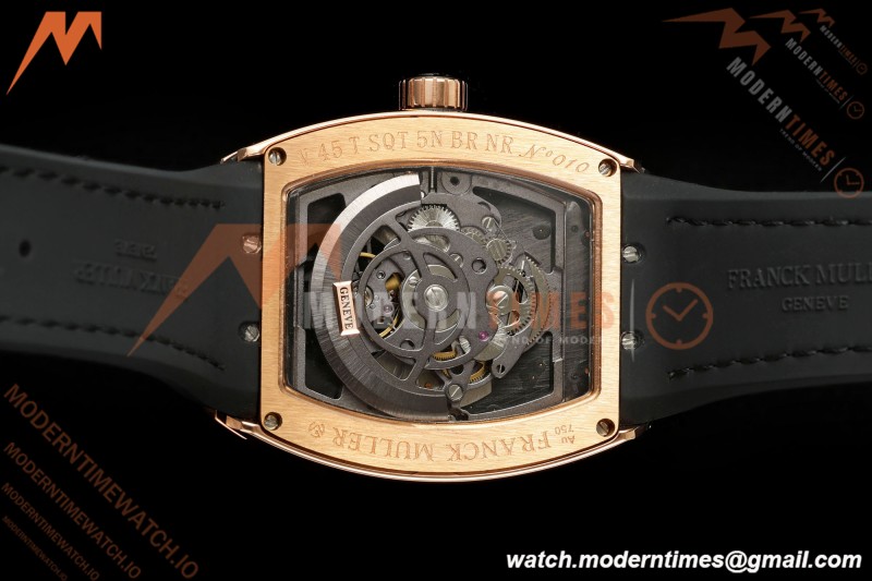 Franck Muller - Vanguard Men's Collection V45 RG/Blk LE Black Dial ABF A23J