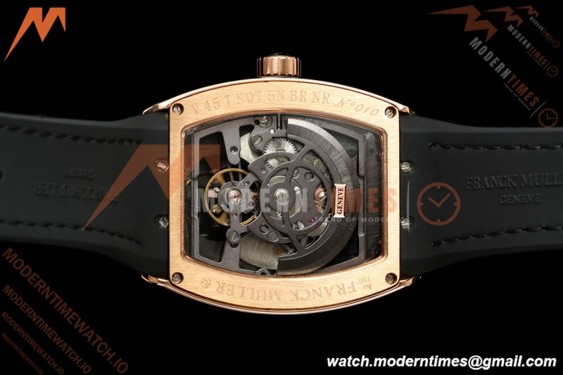 Franck Muller - Vanguard Men's Collection V45 RG/Blk LE Black Dial ABF A23J