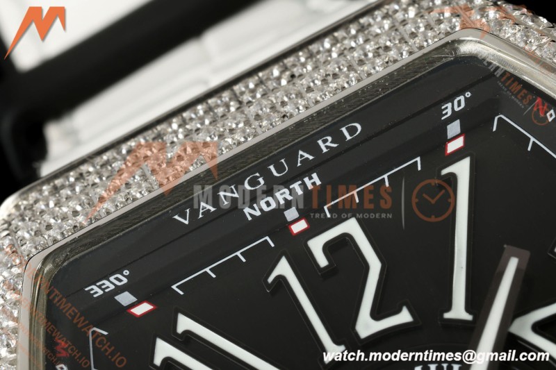 Franck Muller - Vanguard Men's Collection V45 Dia SS/LE Black Dial ABF A23J