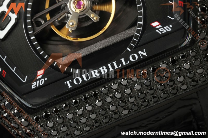 Franck Muller - Vanguard Men's Collection V45 Dia PVD/LE Black Dial ABF A23J