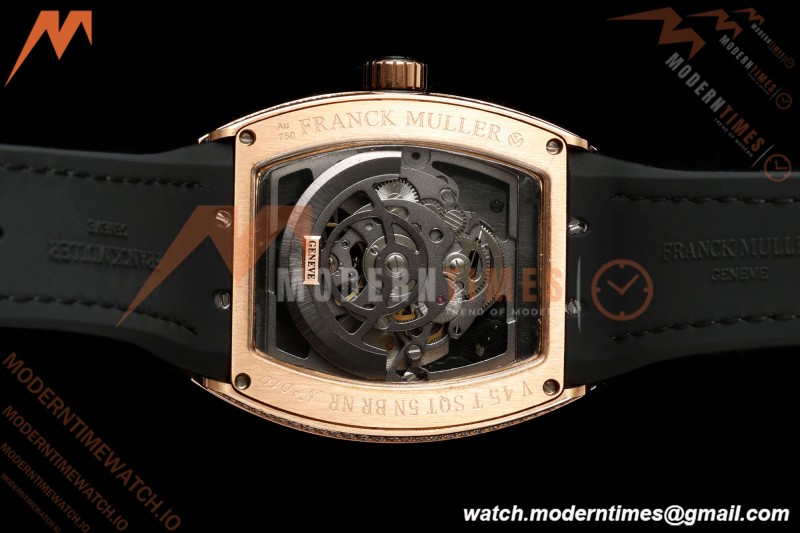 Franck Muller - Vanguard Men's Collection V45 Dia RG/Blk LE Black Dial ABF A23J