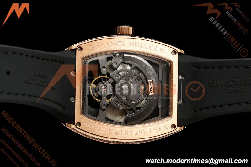 Franck Muller - Vanguard Men's Collection V45 Dia RG/Blk LE Black Dial ABF A23J