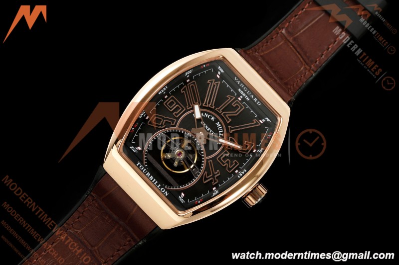 Franck Muller - Vanguard Men's Collection V45 RG/Brn LE Black Dial ABF A23J