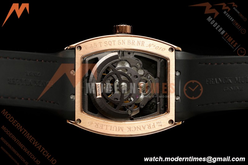 Franck Muller - Vanguard Men's Collection V45 RG/Brn LE Black Dial ABF A23J