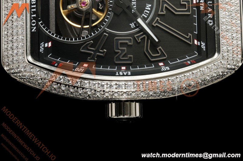 Franck Muller - Vanguard Men's Collection V45 Dia SS/Blk LE Black Dial ABF A23J