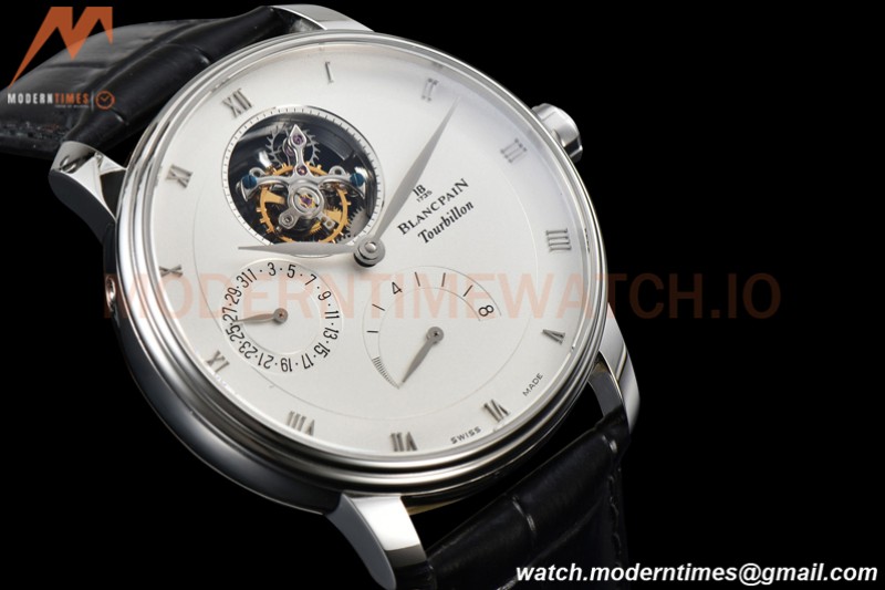 Blancpain - Villeret Tourbillon 8 Jours SS/LE Wht/Rm JBF V3