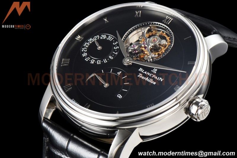 Blancpain - Villeret Tourbillon 8 Jours SS/LE Black/Rm JBF V3
