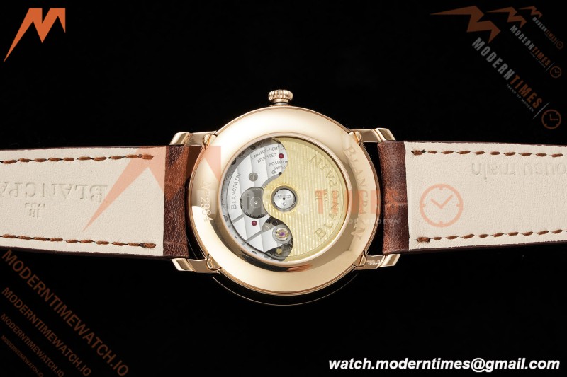 Blancpain - Villeret Moonphase 6654 40mm Complete Calendar RG/LE White APSF A6654