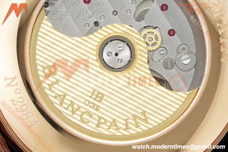 Blancpain - Villeret Moonphase 6654 40mm Complete Calendar RG/LE White APSF A6654