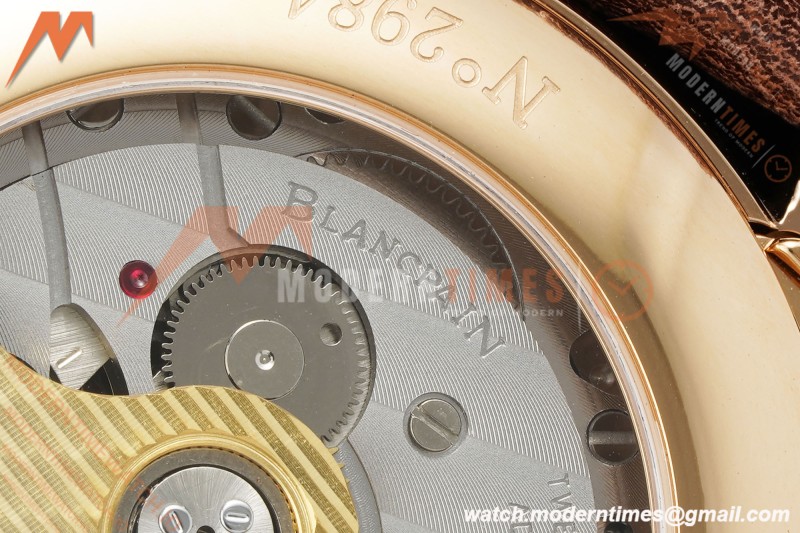 Blancpain - Villeret Moonphase 6654 40mm Complete Calendar RG/LE White APSF A6654