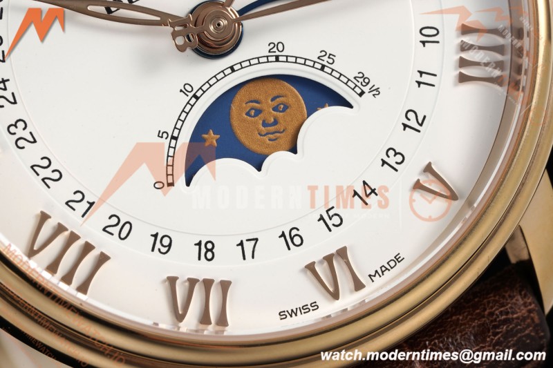 Blancpain - Villeret Moonphase 6654 40mm Complete Calendar RG/LE White APSF A6654