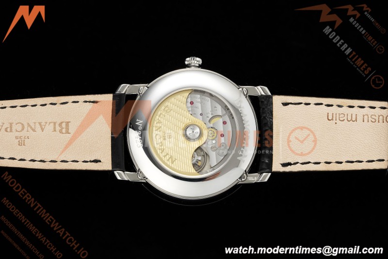 Blancpain - Villeret Moonphase 6654 40mm Complete Calendar SS/LE White APSF A6654