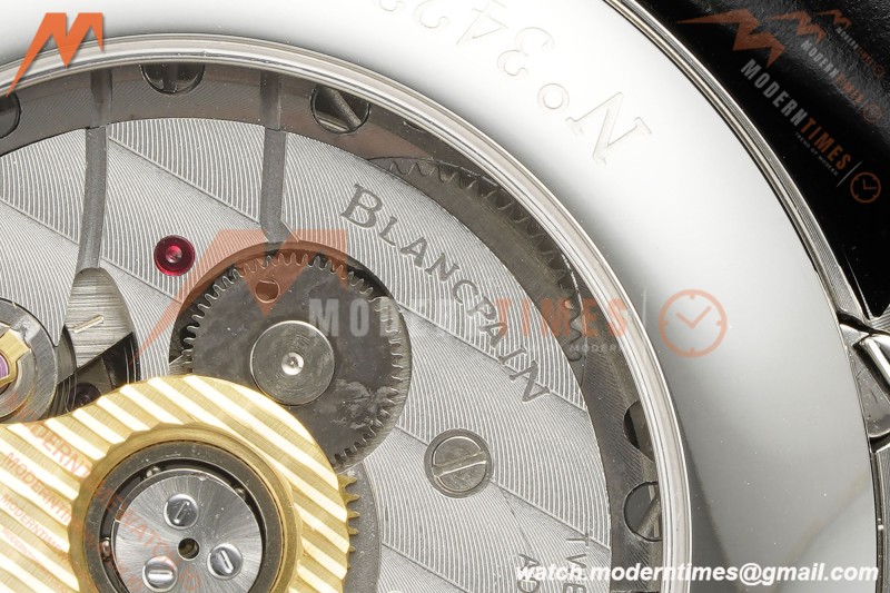 Blancpain - Villeret Moonphase 6654 40mm Complete Calendar SS/LE White APSF A6654
