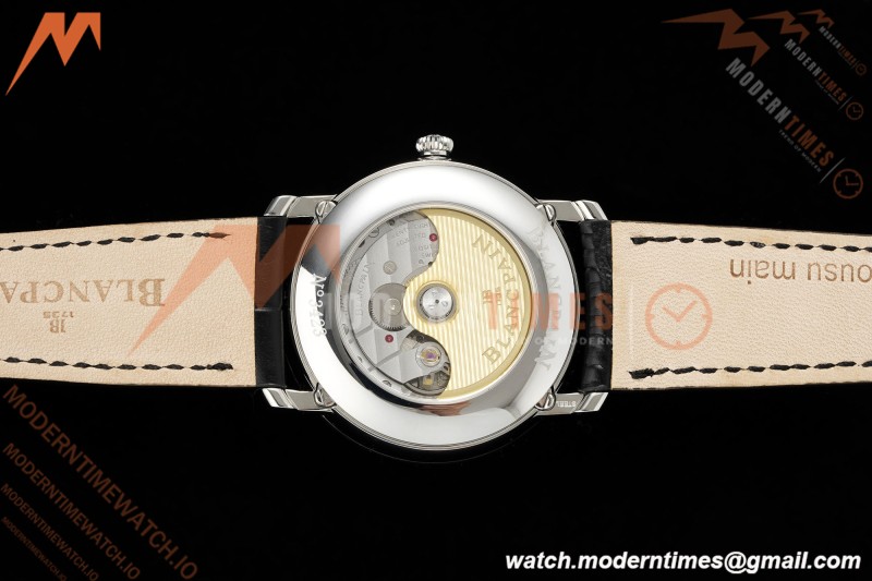 Blancpain - Villeret Moonphase 6654 40mm Complete Calendar SS/LE White APSF A6654