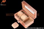 Portable Watch Boxes Light Weight  Aluminium Alloy Watch Case 3 Slots