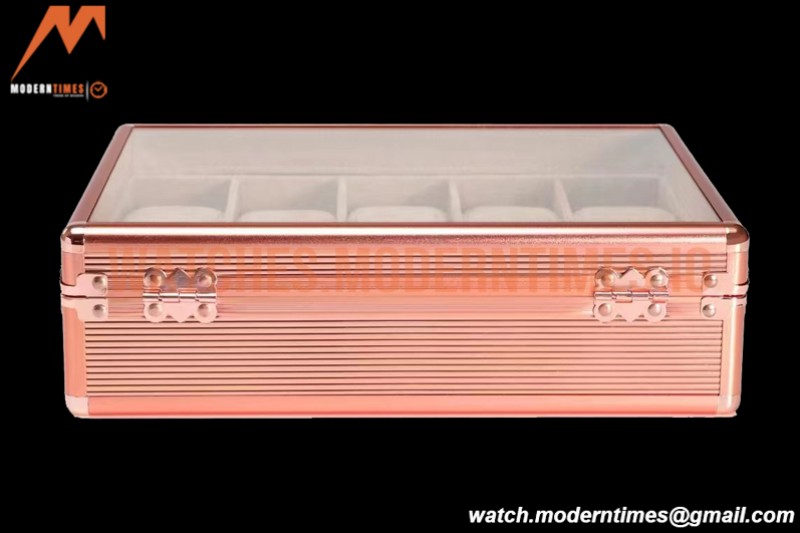 Portable Watch Boxes Light Weight  Aluminium Alloy Watch Case 3 Slots