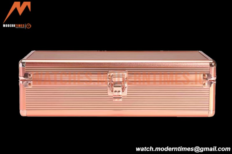 Portable Watch Boxes Light Weight  Aluminium Alloy Watch Case 3 Slots