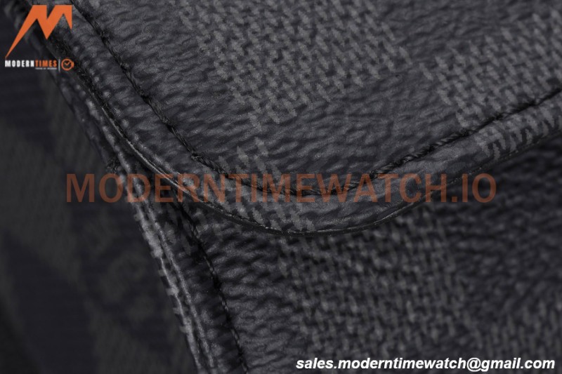 Louis Vuitton Damier Graphite Watch Case 3 Position Travel Bag N41137