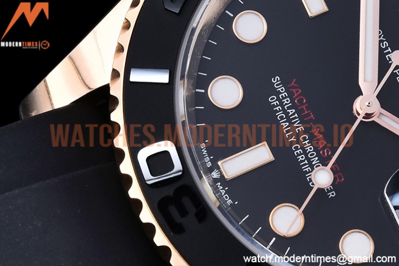 Rolex - YachtMaster 126655 40mm RG/RU Blk ARF VR3235