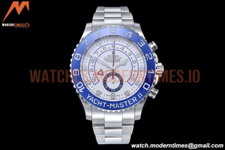 Rolex - YachtMaster 116680 Blue SS/SS White KF A7750 Mod
