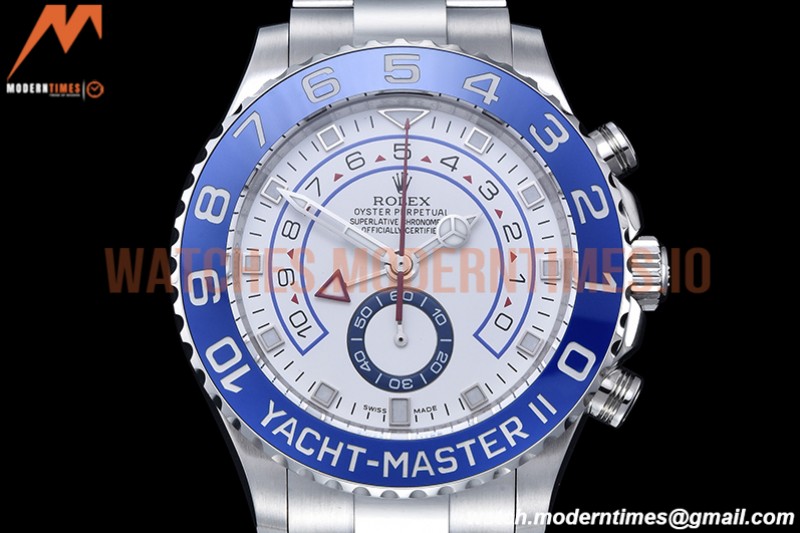 Rolex - YachtMaster 116680 Blue SS/SS White KF A7750 Mod