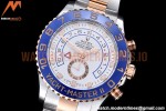 Rolex - YachtMaster 116681 Blue RG/SS White KF A7750 Mod