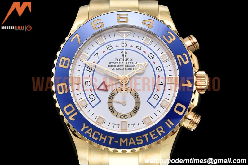 Rolex - YachtMaster 116685 Blue YG/YG White KF A7750 Mod