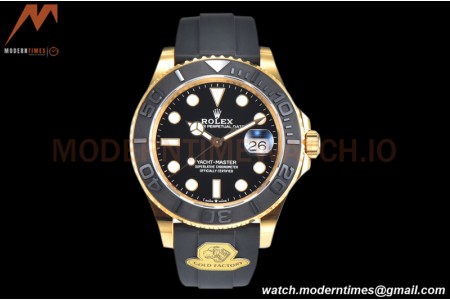 Rolex - YachtMaster 226658 42mm YG/RU Blk Gold VR3235