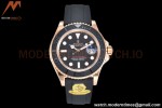 Rolex - YachtMaster 126655 40mm RG/RU Blk Gold VR3235