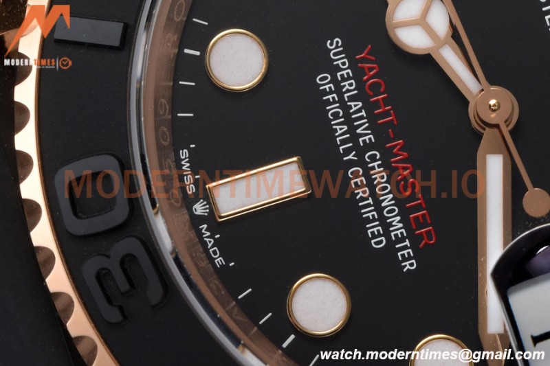 Rolex - YachtMaster 126655 40mm RG/RU Black VSF VS3235