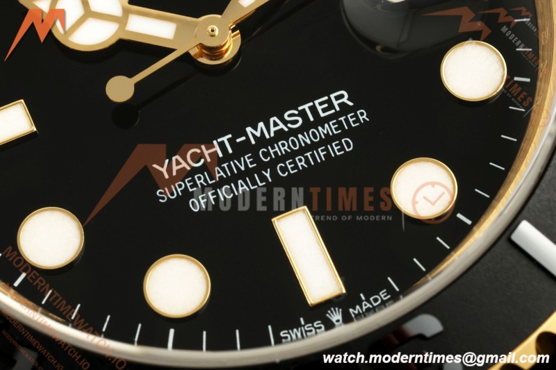 Rolex - YachtMaster 226658 Gain Weight 42mm YG/RU Black Dial QF SH3235