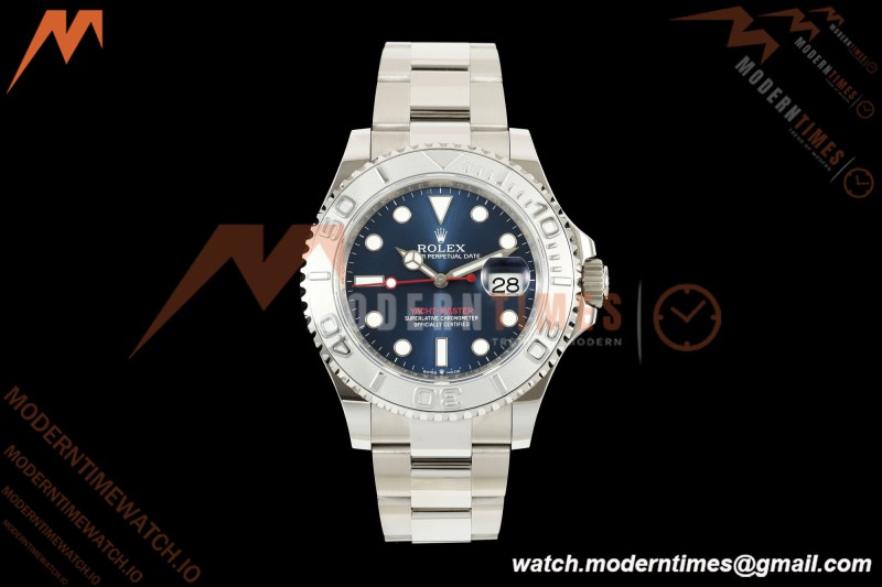 Rolex - YachtMaster 126622 40mm 904L SS/SS Blue Dial QF JH3235 Free Sprung