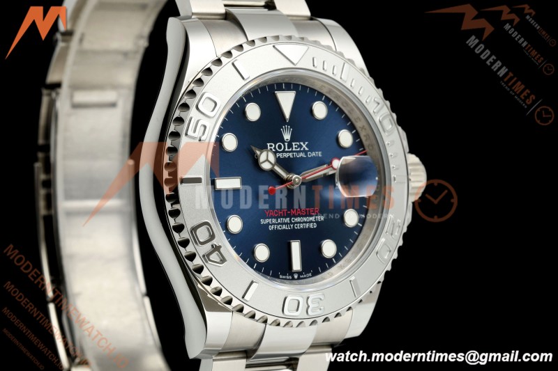 Rolex - YachtMaster 126622 40mm 904L SS/SS Blue Dial QF JH3235 Free Sprung