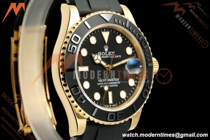 Rolex - YachtMaster 226658 42mm Gain Weight YG/RU Black Dial WF JH3235 Free Sprung