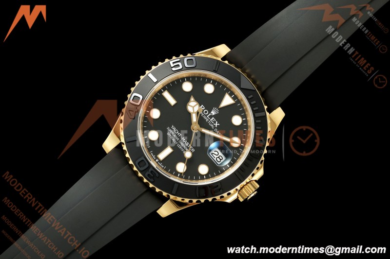 Rolex - YachtMaster 226658 42mm Gain Weight YG/RU Black Dial WF JH3235 Free Sprung