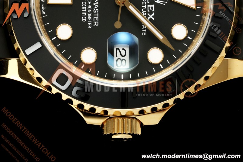 Rolex - YachtMaster 226658 42mm Gain Weight YG/RU Black Dial WF JH3235 Free Sprung